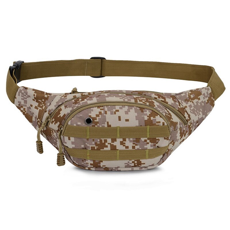 Multifunktionel udendørs sports camouflage talje tasker bjergbestigning kører mobiltelefon tasker  zj55: Hær khaki