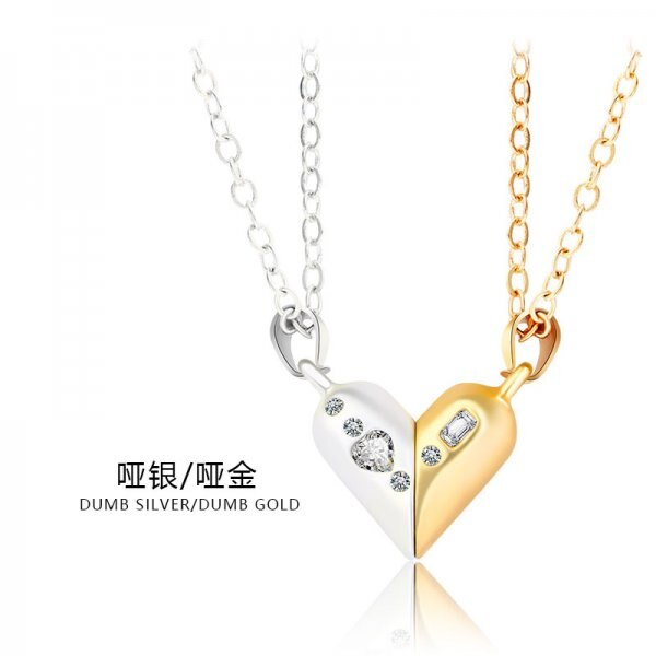 Charm Paar Ketting Voor Lover Pinky Swear Promise Hanger Collier Trouwdag Sieraden: NC21Y0614-3