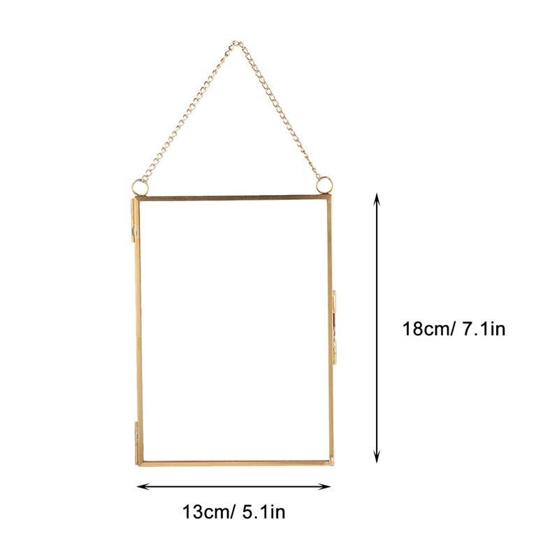Soporte de vidrio colgante para fotos, Clip de muestra de Prame, imagen decorativa, soporte de espécimen para oficina en casa, bricolaje, foto, decoración de pared