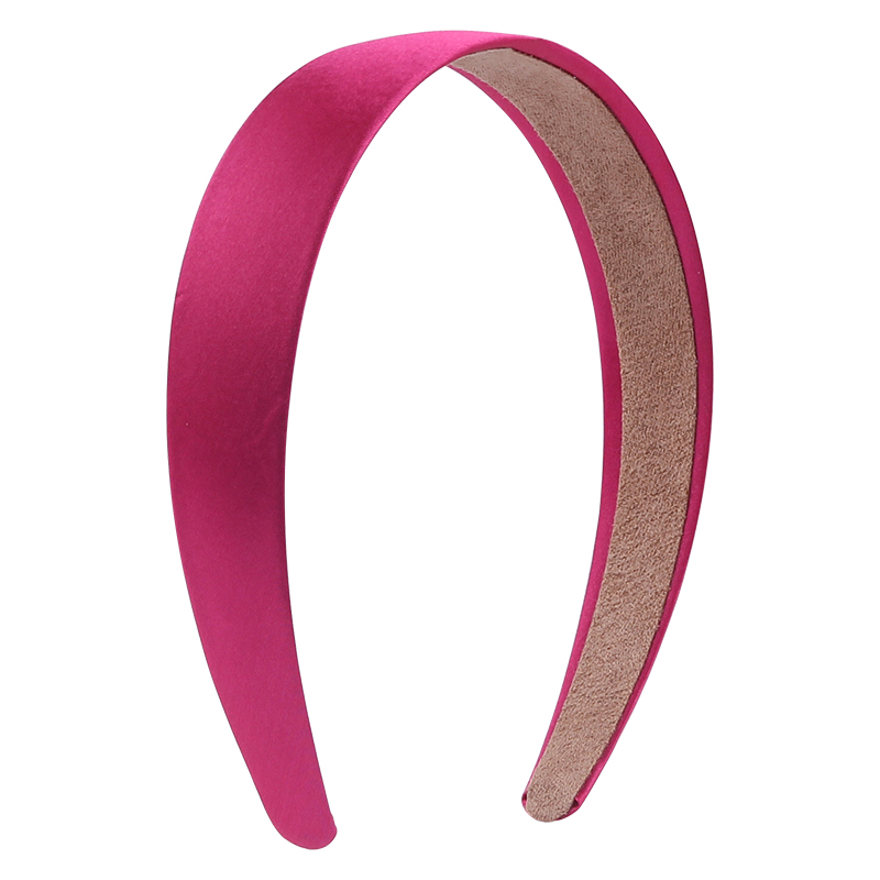 1 Pc Popular Lady Solid Satin Hair Band Plain Alice Headbands For Girls 1Inch Width Ribbon Headband Sales DIY Hair Accessori