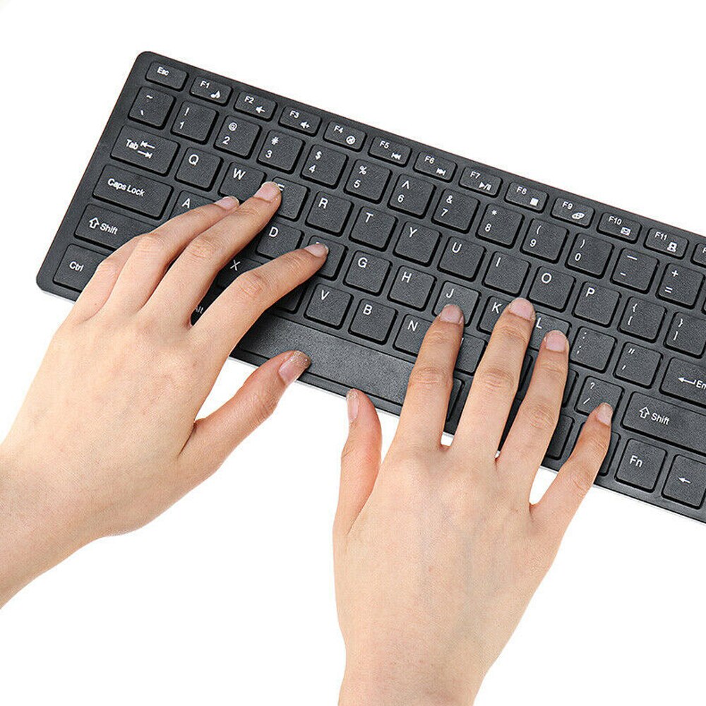 2.4G Rechargeable Wireless Keyboard Mouse Combo Set Black /White Keyboard And 1000 DPI Mice, For Computer PC Laptop