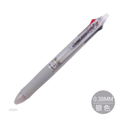 Japon pilote Frixion stylo 3 en 1 effaçable Gel stylo 3 couleurs 0.5mm LKFB-60EF 0.38mm LKFB-60UF couleurs Pastel: Silver 0.38mm 1 Pcs