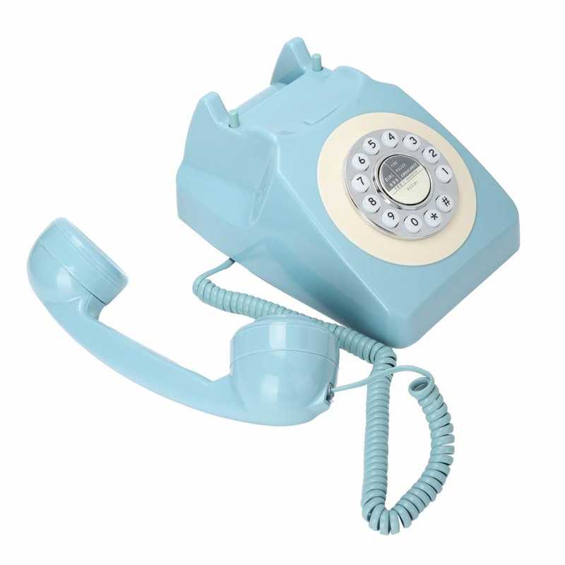 CT-8019 retrò telefono fisso classico design rotativo vecchio stile telefono fisso da scrivania per la casa e l&#39;ufficio telefoni fissi