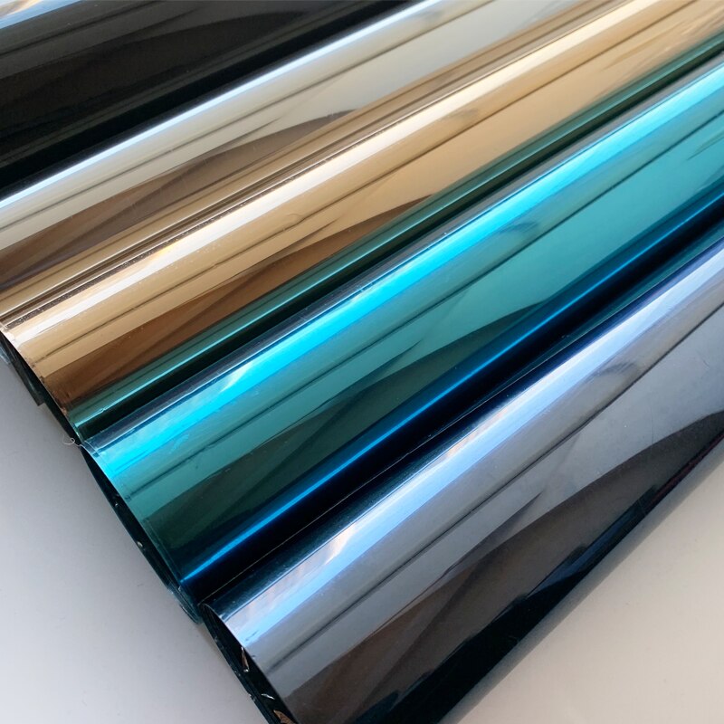 Película de ventana de espejo de una vía, vidrio decorativo autoadhesivo impermeable, Anti-UV, para privacidad, para casas y oficinas, 500CM/800CM