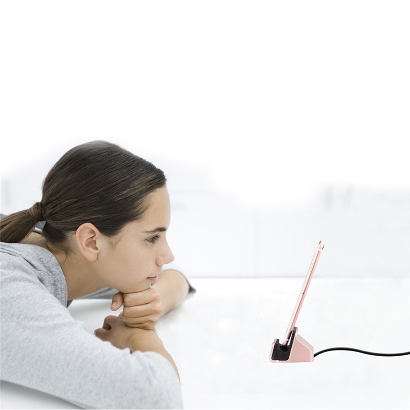 USB Schreibtisch Ladegerät Für Samsung S8 Xiaomi Huawei LG HTC Android Telefon Mikro Typ-C iPhone Dock Ladegerät Docking Bahnhof Ladung