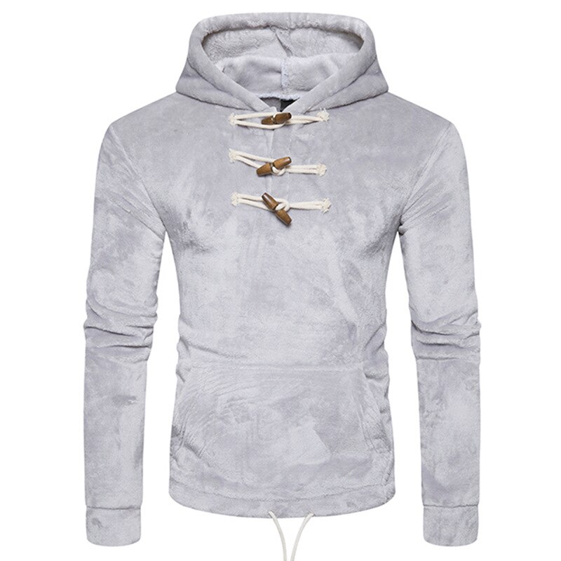 Casaco de lã masculino, espessamento, bolso canguru, com capuz, para outono e inverno, hip hop, moletom, suéter, imperdível, 2018