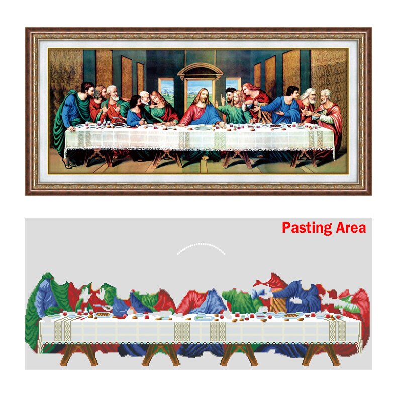 Special Shaped,Diamond Embroidery Painting,Last Supper,Religious,5D Diamond ,Cross Stitch,Wall Decor