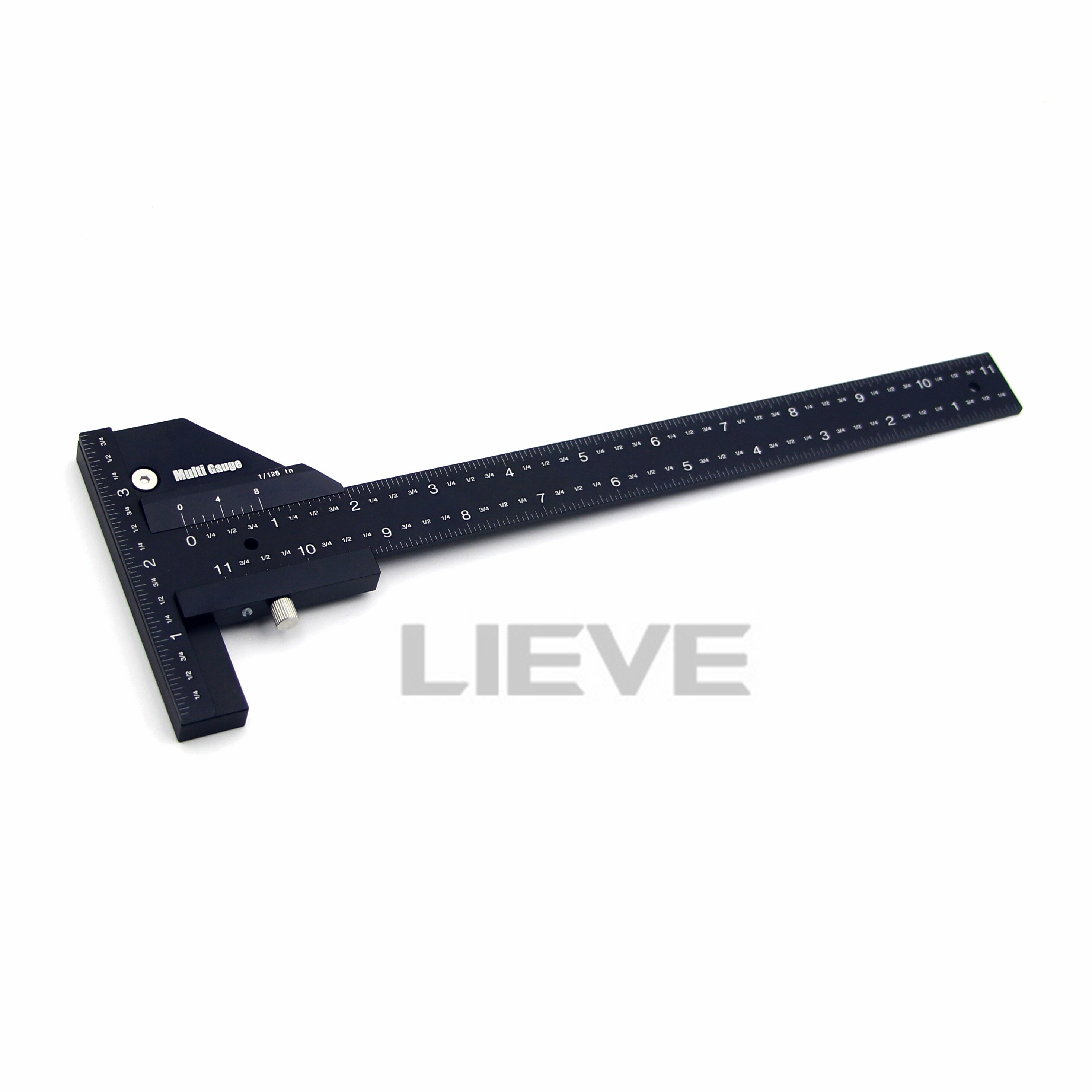 Multifunction Inch MM Woodworking Scriber Gauge Aluminum Steel Measuring Marking Framing Ruler Tool for Carpentry Tools Kit Set