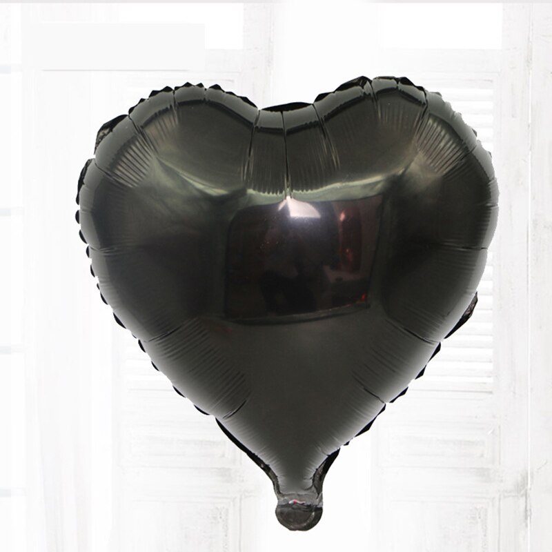 Globos románticos de boda de 18 pulgadas con forma de corazón, globo de aluminio, decoración boda inflable, de cumpleaños, globo de helio