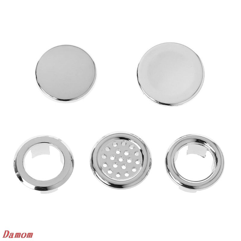 Bathroom Basin Sink Overflow Ring Six-foot Round Insert Chrome Hole Cover Cap