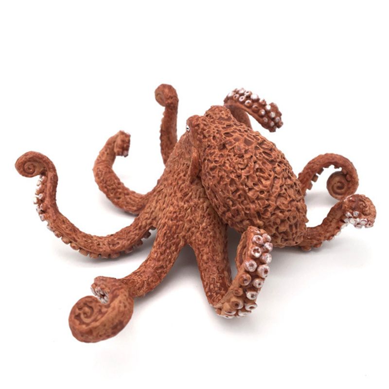 Realista pulpo mar vida modelo sólido plástico figura océano decoraciones R7RB