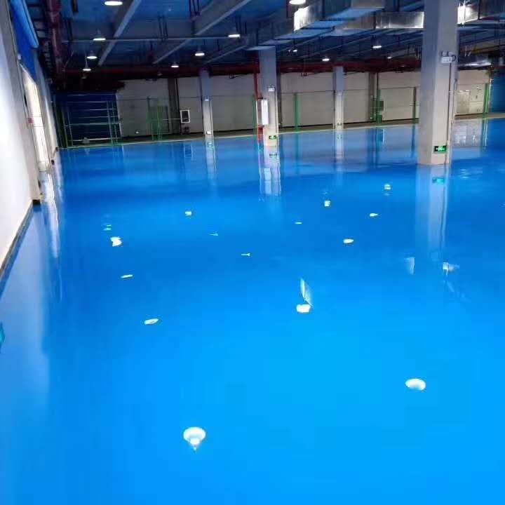 Epoksydowa samopoziomująca farba podłogowa wysoka twardość wysoka przyczepność i wysoka jasność resina epoxi pegamento 1kg epoxica epossidica: Light phthalein blue