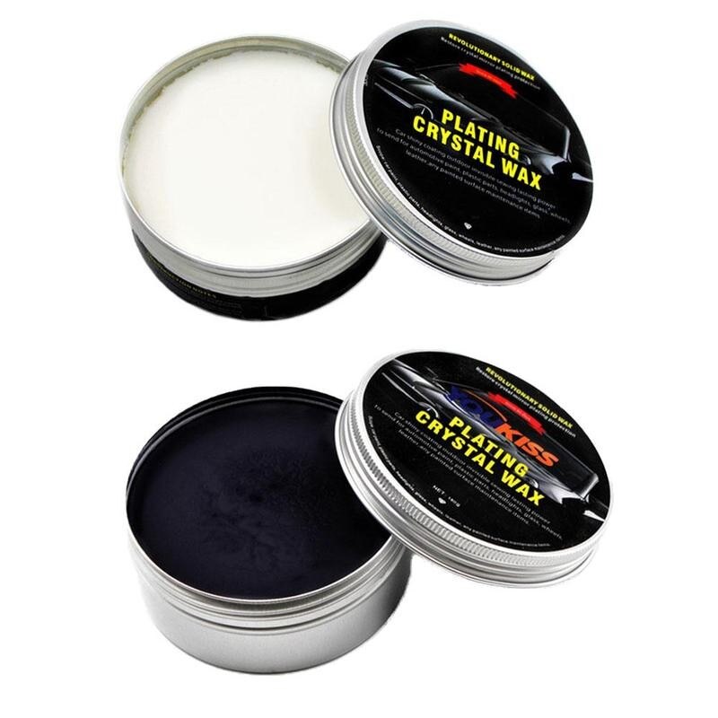 Auto Wax Crystal Plating Set Hard Glossy Carnaubawas Paint Care Coating Kleine Kras Reparatie Onderhoud Met Spons Handdoek