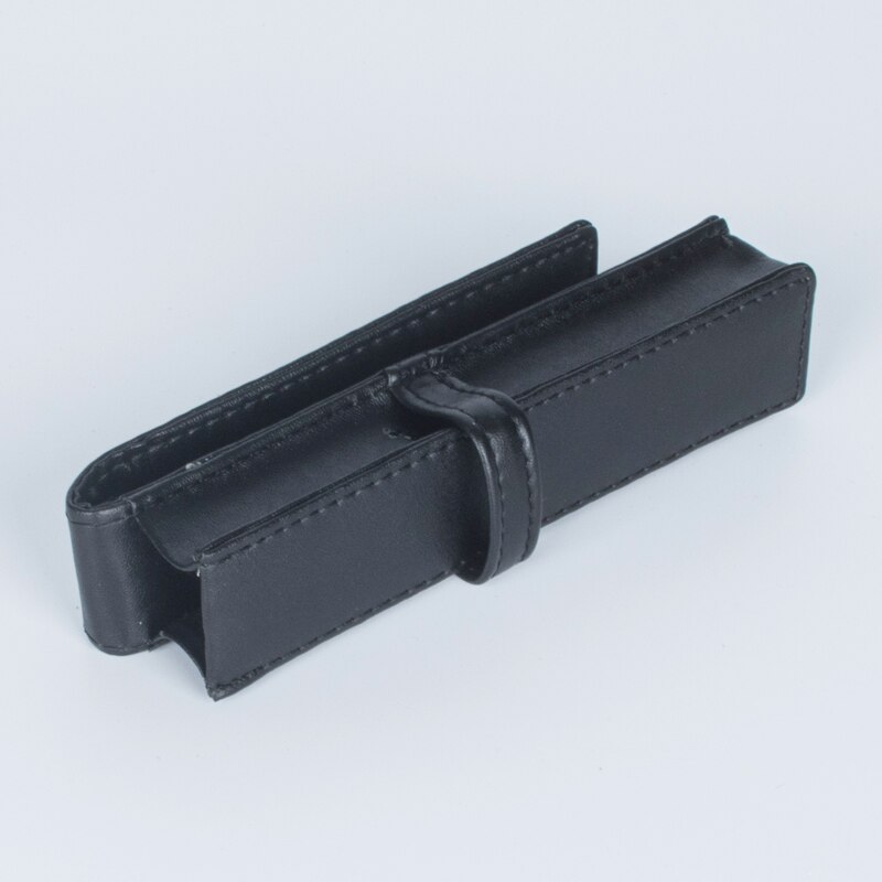 Estuche de cuero para pluma estilográfica, funda para bolígrafos de tinta, suministros para estudiantes, 1 unidad