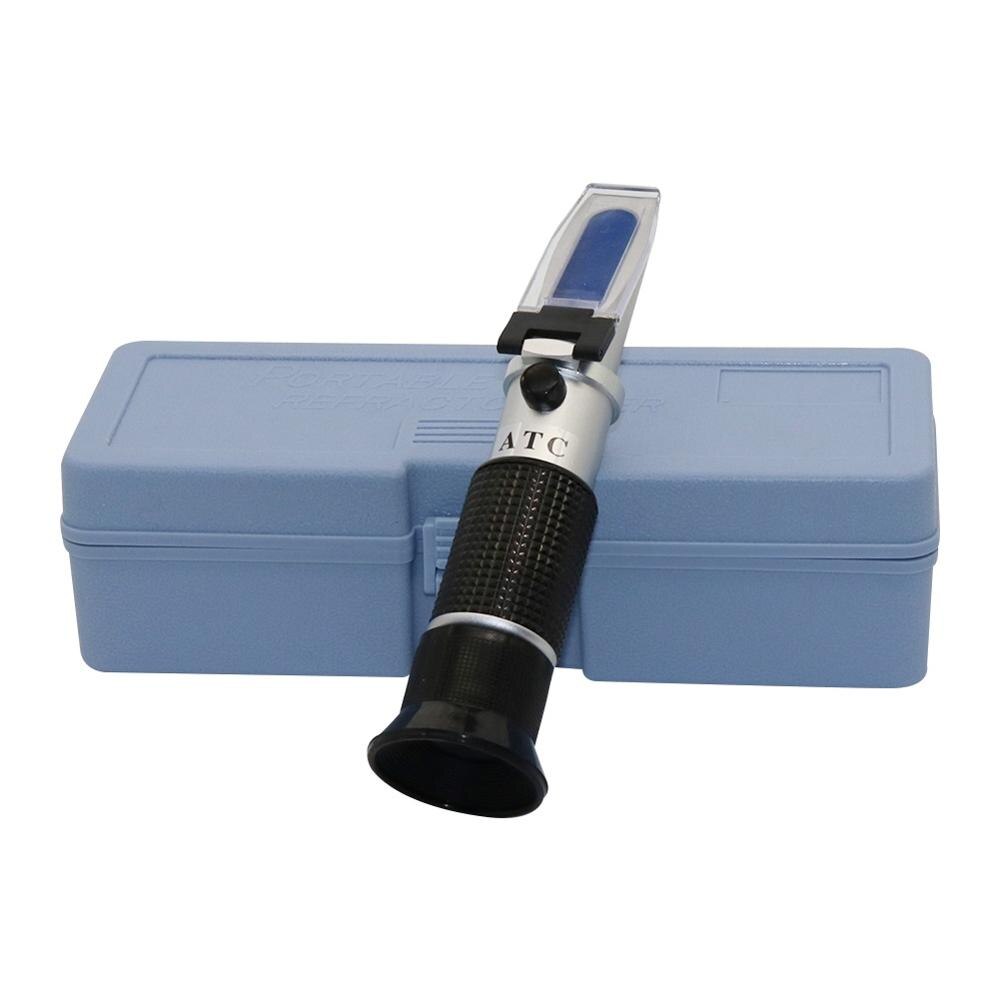1 Pcs Portable Automatic Temperature Compensation Refractometer 0~20% Moisture Detection In Milk Protein Tester: Default Title