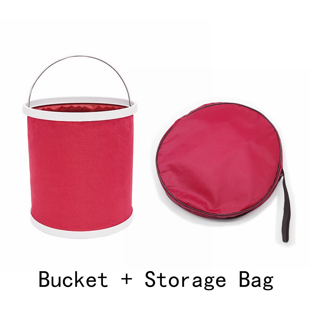 13l pano à prova dwaterproof água dobrável portátil ao ar livre acampamento pesca carro lavagem balde recipiente de armazenamento casa limpeza mop ferramentas: Incolor