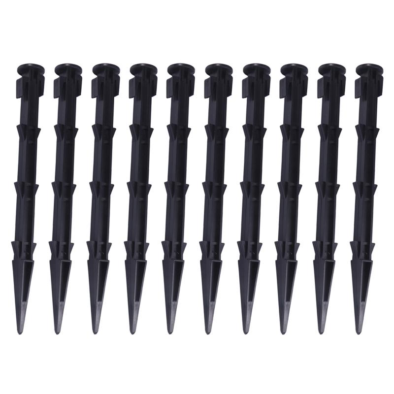 10 pces de plástico novela tenda estaca tenda toldo pegs fixos útil tendas prego acessório tenda unhas