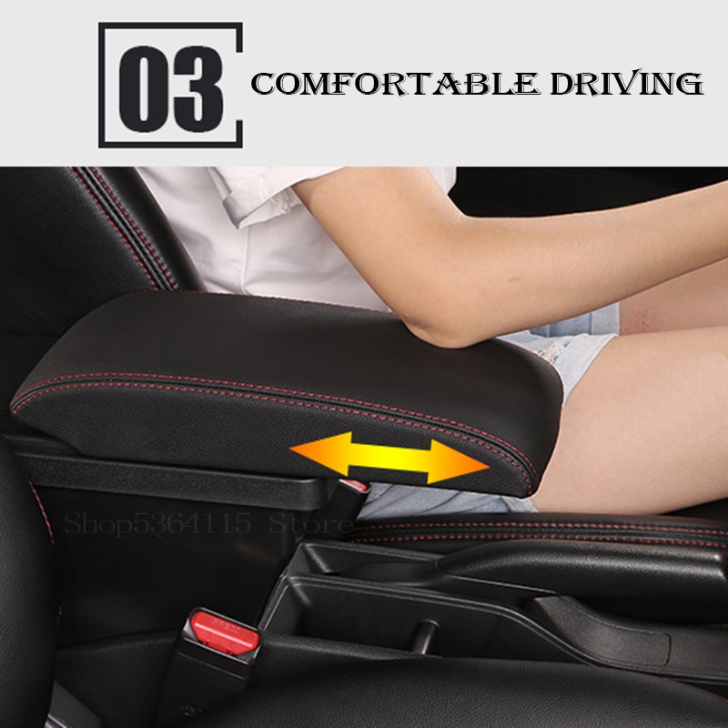 Para Ford Focus Mk1 Apoio de Braço Caixa de Armazenamento de apoio de Braço Central Do Carro Universal Modificação Acessórios