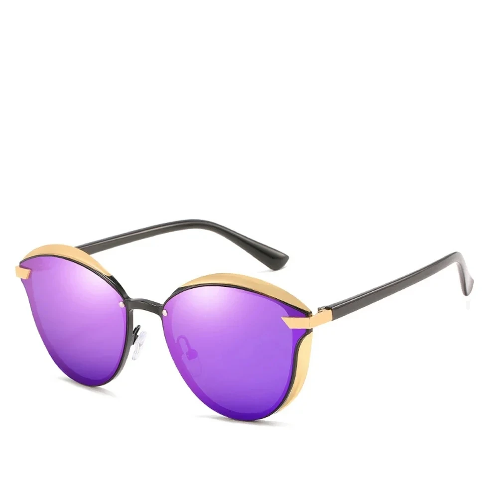 MUSELIFE Frauen Polarisierte Sonnenbrille Luxus Katze Auge Damen Jahrgang Weibliche Sonnenbrille Oculos Gafas: Lila