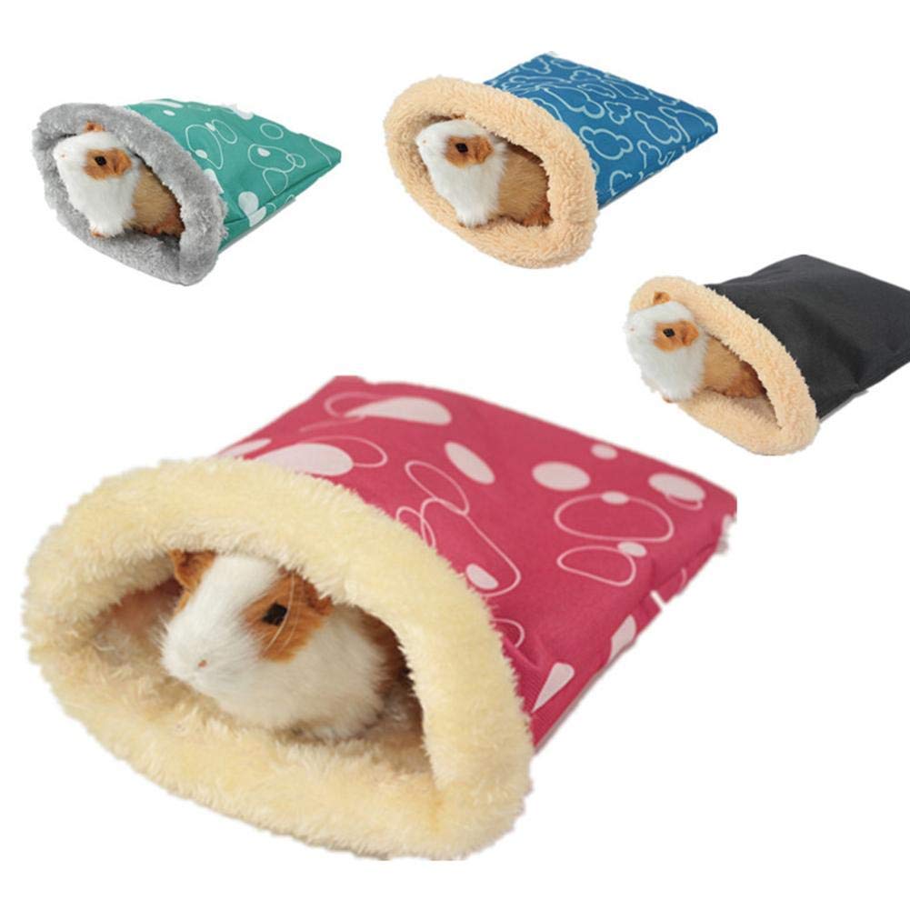 Lille kæledyr hamster sovepose pose blødt varmt hus til vinter marsvin pindsvin  hg99: L