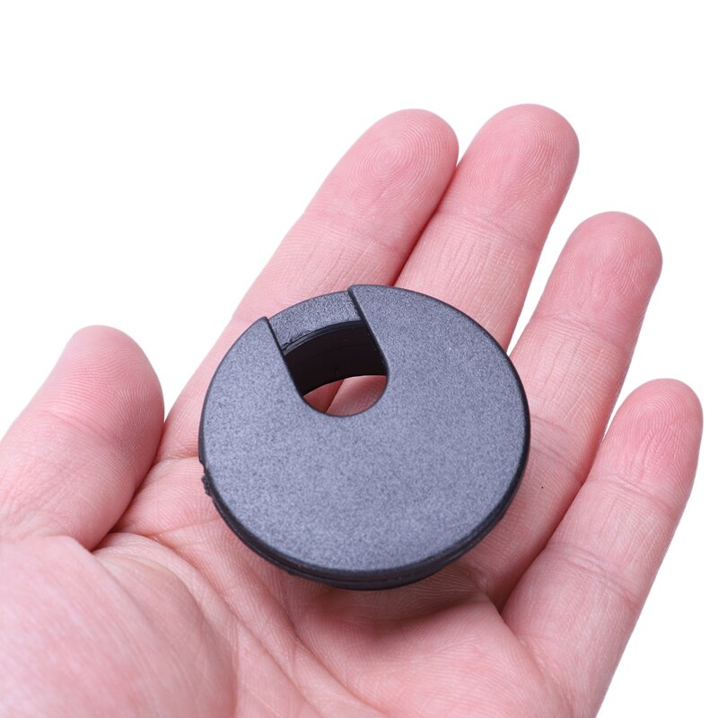 Desk Table Computer Round Shaped Black Cable Gromm... – Vicedeal