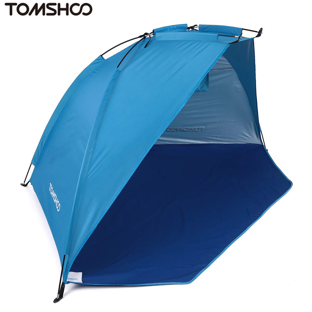 Tomshoo barraca camping strandtelt udendørs sport parasol telt til fiskeri picnic strand park anti-myg namiot telte: Blå