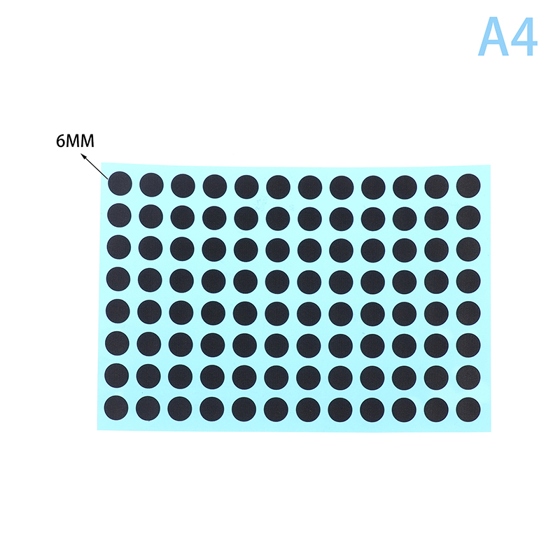 Diameter 3/4/5/6 mm 4 storlekar svarta ledande gummikuddar knappsats reparationssats för ir-fjärrkontroll ledande gummiknappar: Brun