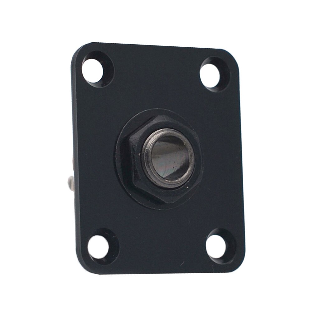 Vierkante Elektrische Gitaar Output Jack Socket Plaat Voor Les Paul Vervanging 3 Kleuren: Black