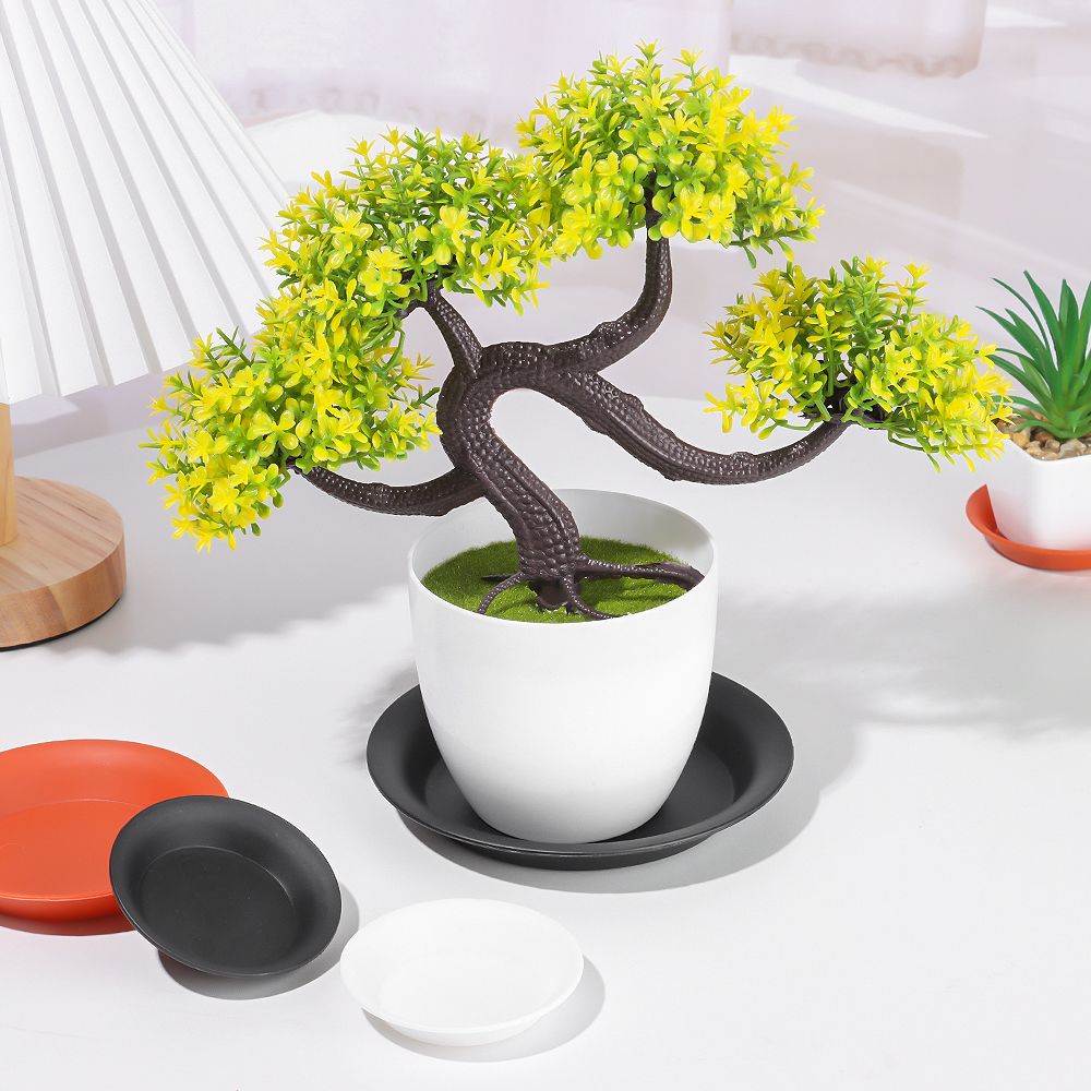 Soucoupes pour plantes, plateaux d'égouttage en plastique, soucoupes pour Pot de fleur d'intérieur et d'extérieur rond de 7cm/98cm/117cm/135cm/15cm, 3 pièces