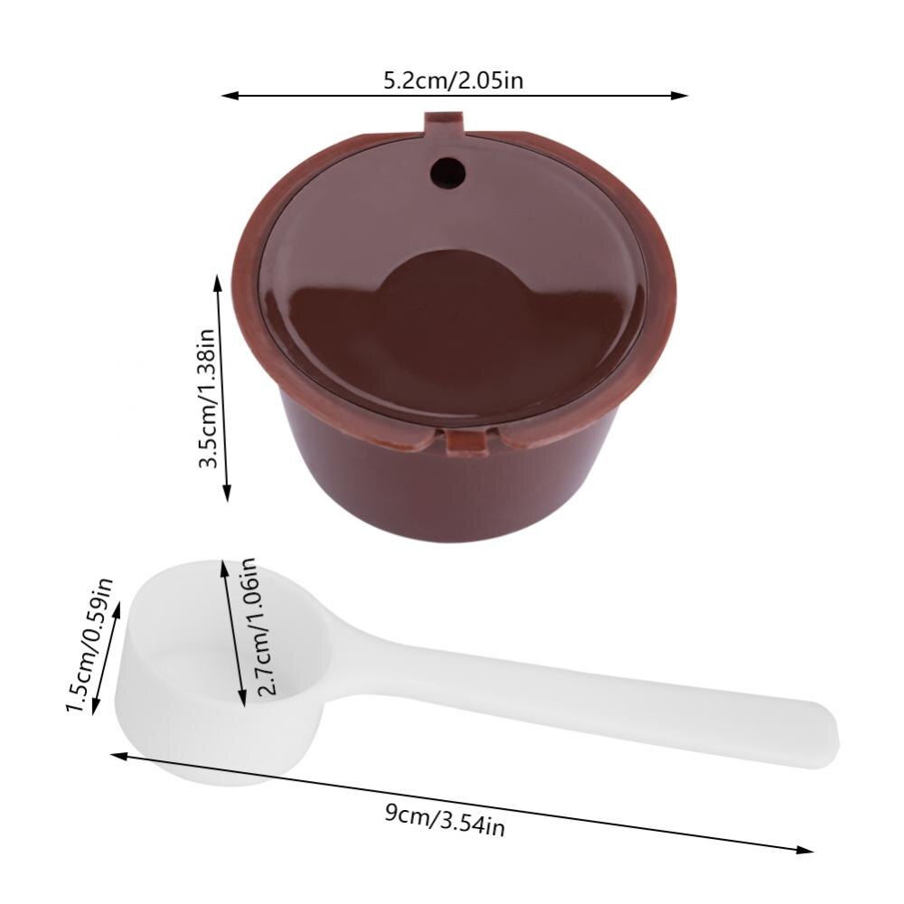 5Pcs Reusable Refillable Capsules Pods for Nescafe Capsula Dolce Gusto Machines Maker Nespresso Coffee Capsule Pod Cup Cafeteira