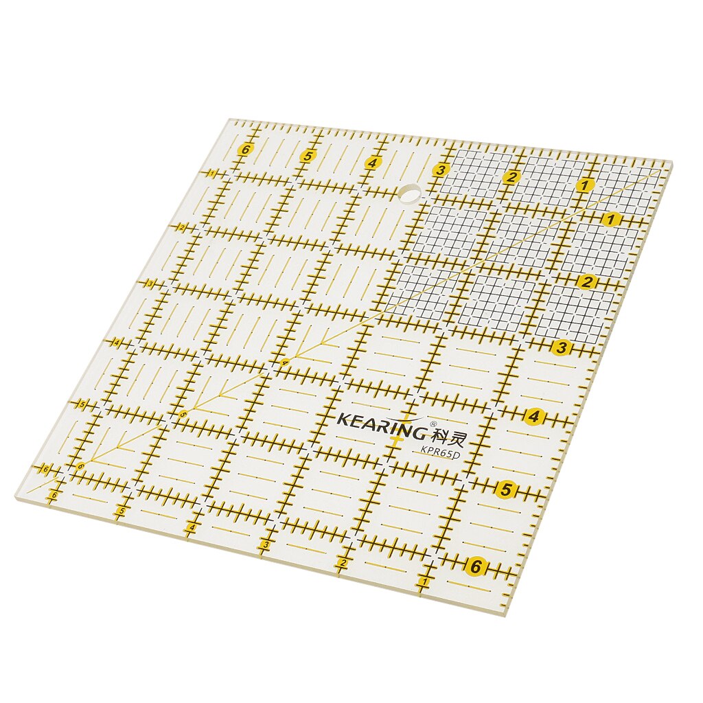 Square Shape Grid Acrylic Quilting Templates Patchwork Ruler 16.5x16.5cm DIY Craft Garment Clothes Sewing Tools Accessories