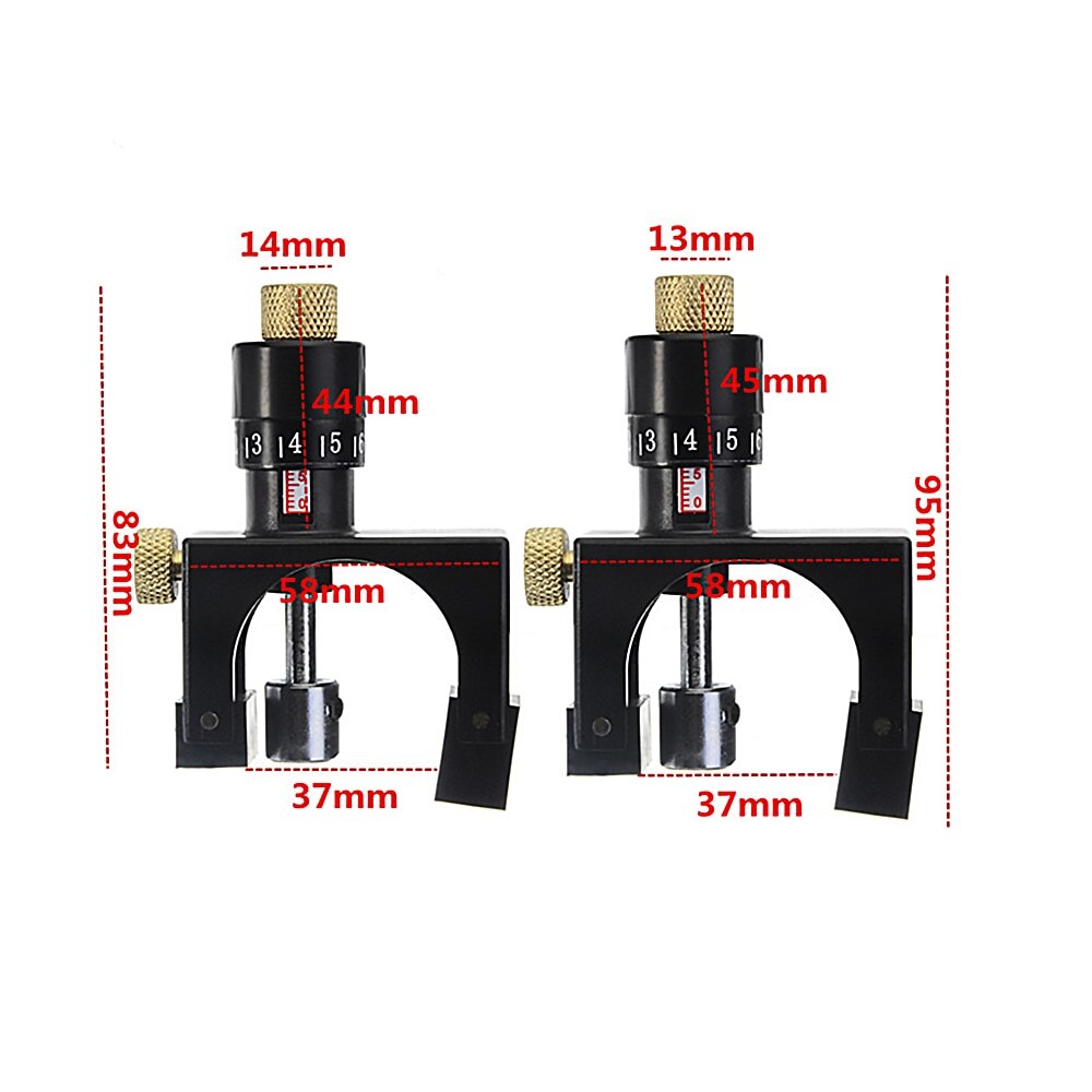 2Pcs Adjustment Wood Planer/Jointer Knife Setting Jig Magnetic Planer Blade Setting Jig Gauge Carpentry Woodworking Tools