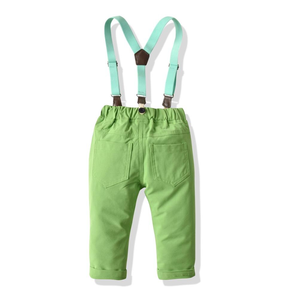 Jongen Baby Kerst Strikje Pak Kleur Rood Groen Formele Gentleman Kleding Kinderen Baby Katoenen Lange Mouwen Shirt