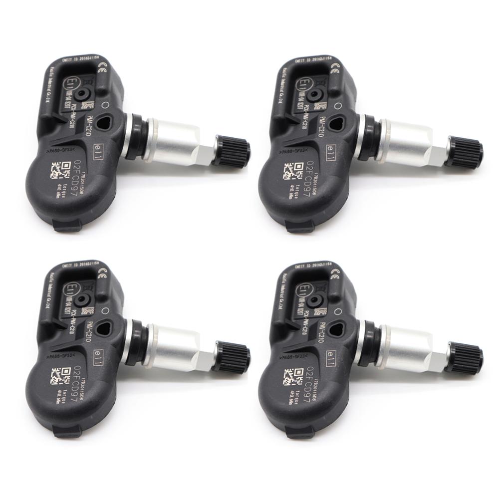 Fit For Toyota Cruiser IQ FJ Cruiser Verso S Urban Cruiser 433MHz PMV-C210 TPMS Tire Pressure Sensor 42607-02031 4260702030: 4PCS