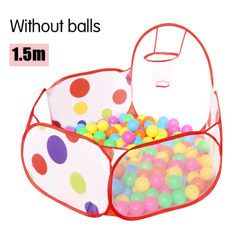 Folding Baby Toys Ball Pool Portable Baby Tent House Crawling Tunnel Ocean Indoor Outdoor Games Kids Tent Playing House: 1.5m