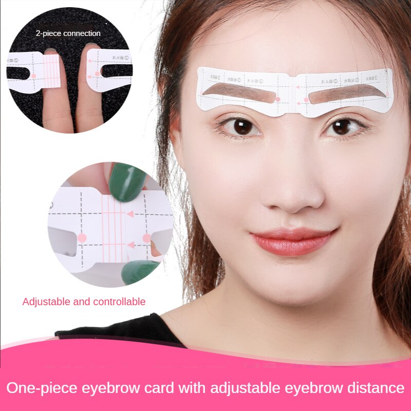 Lezyan – Patch de sourcils en forme de sourcils, 12 cartes de sourcils paresseux, outils de maquillage, dessin, accessoires auxiliaires de beauté,