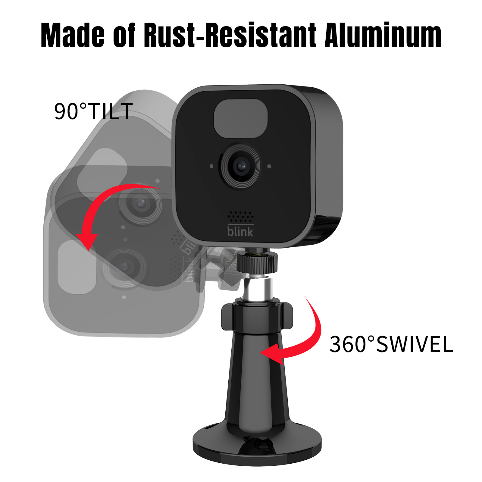 Support de montage mural réglable pour Blink Outdoor 4e génération/ (3e génération) XT3/XT2/XT/Blink Mini supports de montage pour support de caméra