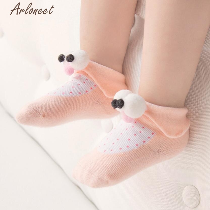 Chaussettes en coton pour bébés garçons et filles | 2 paires de chaussettes mignonnes à la , bébés garçons et filles, -né enfants