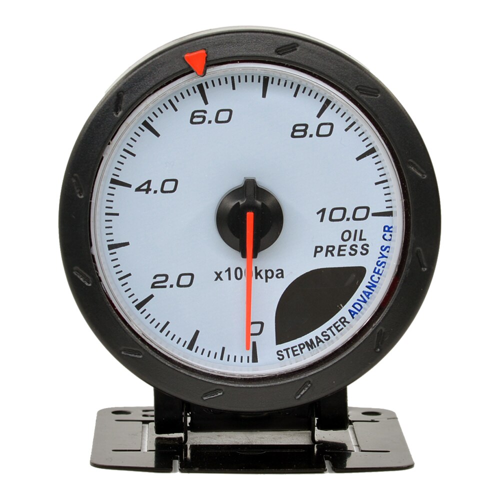 Dragon 60mm Auto Car Meter Boost Water Temp Oil Temperature Pressure Tachometer Volt Air Fuel Exhaust GAS RPM White Face Gauge: Oil pressure