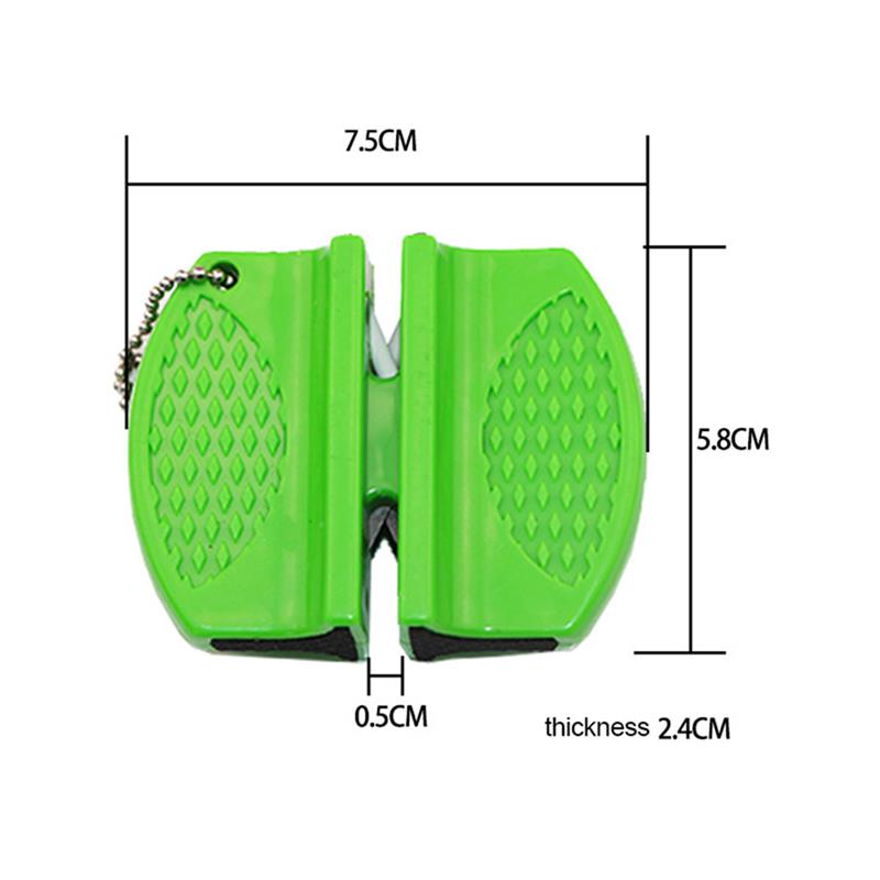 3 Fasen Messenslijper Professionele Keuken Slijpsteen Wolframstaal Keramische Slijper Keuken Messen Accessoires: Small Green