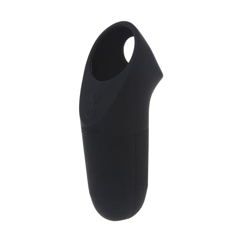 Luva protetora capa caso proteção silicone pele alça manga gel escudo aperto para oculus ir vr controlador de toque: Black
