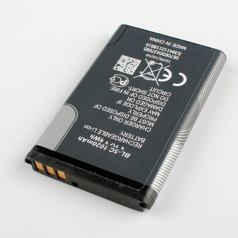 Original BL-5C telefon batterie für Nokia 5130 6230i N72 N70 C2-01 C2-02 C2-03 C2-06 X2-01 2610 6267 7610 E50 3208C