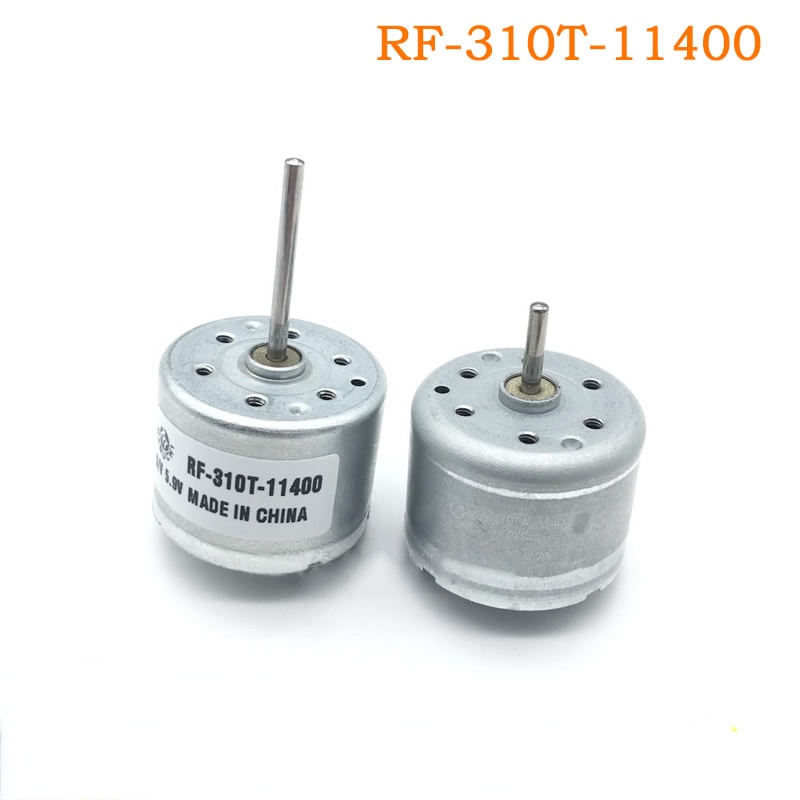 Mabuchi Round Mini RF-310T-11400 Long Axis for Fan/hand Crank Generator Motor Micro DC Motor 3V-6V 6400RPM Toy Model Accessories