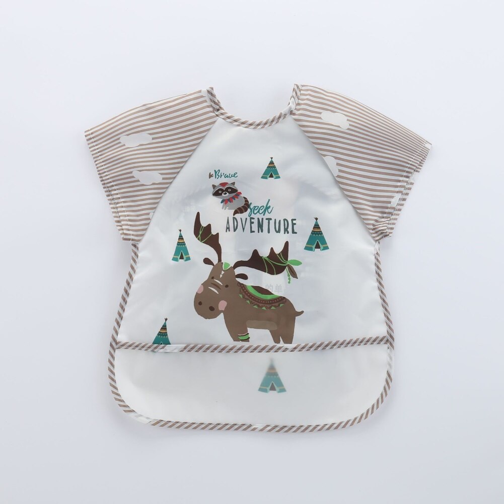 Bavaglini impermeabili per bambini colorati simpatici cartoni animati animali senza maniche bavaglini per neonati bavaglini per neonati Soft Touch bavaglini in tela Burp baberos bebe