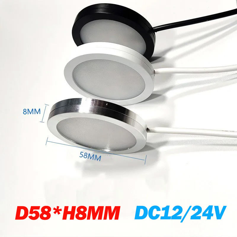 12V ultra-thin small spotlights Cabinet lights Spot Home Display stand Window display LED focus Panel light 3W mini downlight