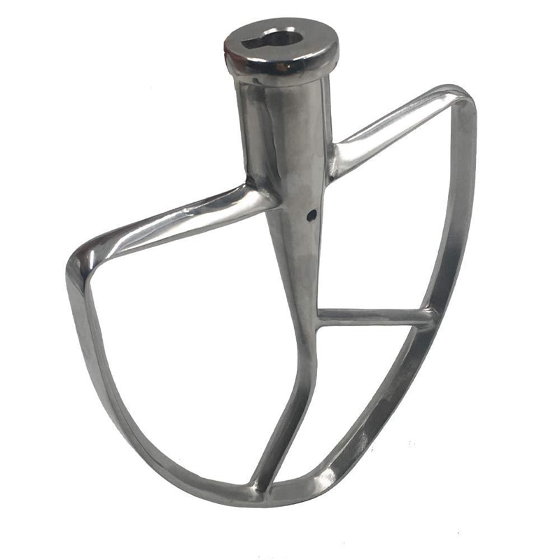 Polished Stainless Steel Flat Beater for KitchenAid 8Q Tilt-Head Stand Mixers,Mixing Parts for KSM7586P KSM7990 KSM8990