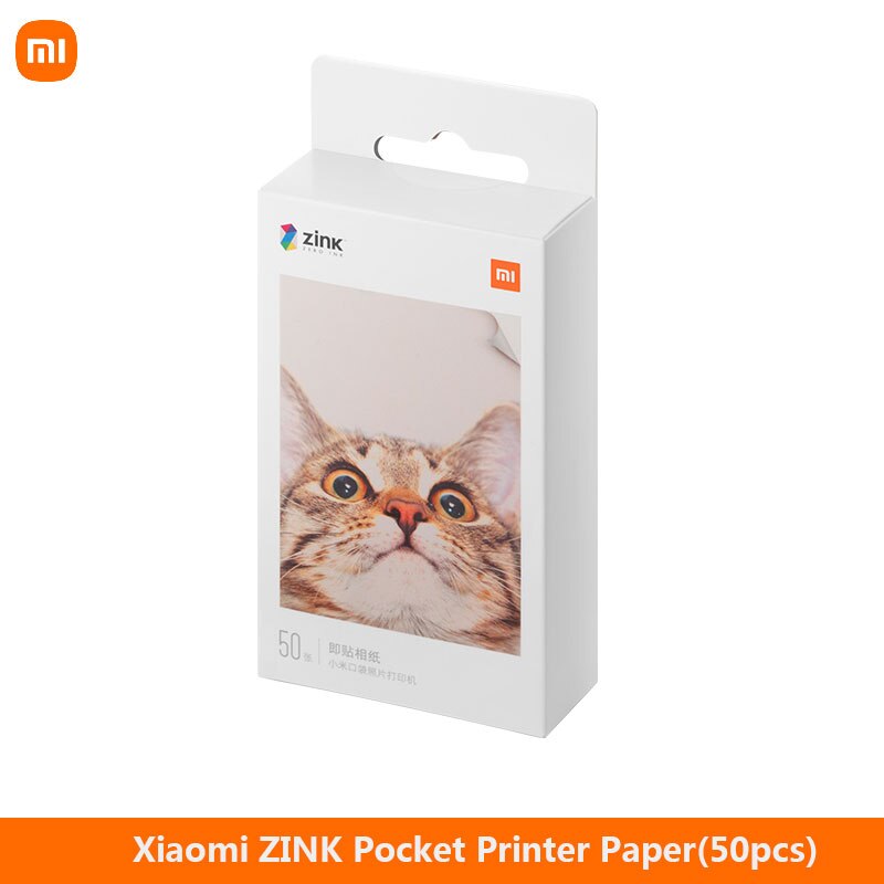 Originele Xiaomi Zink Pocket Printer Papier Zelfklevende Mijia Photo Print Lakens Xiaomi 3-Inch Mini Pocket Photo printer Pape