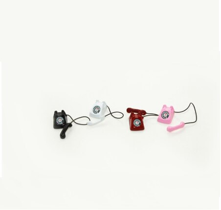1:12 schaal bjd mini thuis bekabelde telefoon poppenhuis miniatuur speelgoedpop
