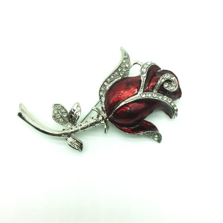 Dames 16 gb usb flash drive kristal bloemen Geheugen opslag diamant rose broche usb flash drive 8 gb pen drive USB Flash