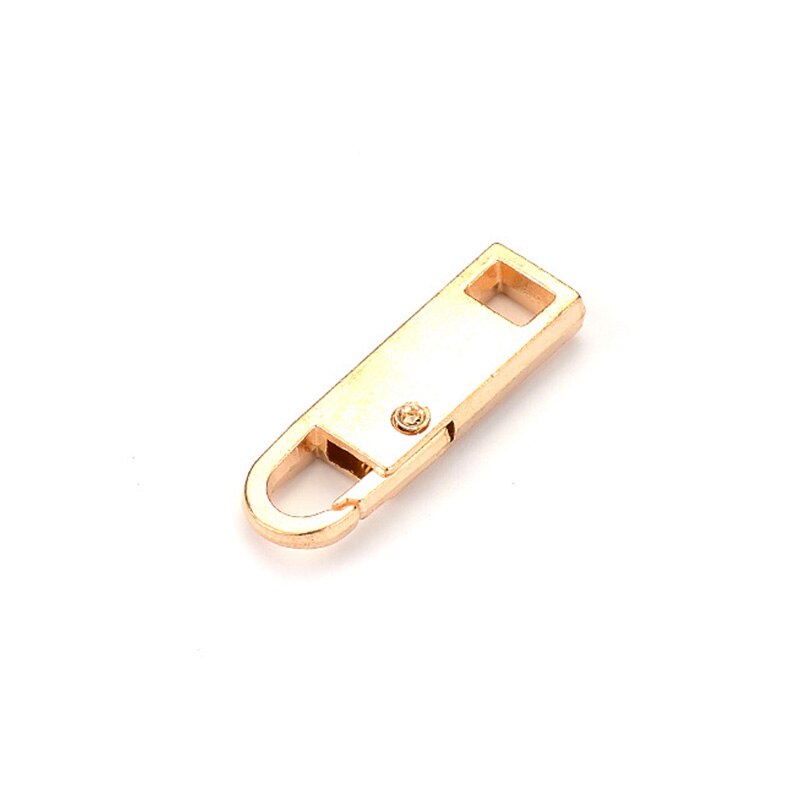 2pcs Metal Zipper Head Zipper Lightning Repair Kits Zipper Pull For Zipper Slider Diy Sewing Craft Sewing Kits Metal Zip: gold S